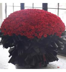 鲜花：爱到永久 999枝红玫瑰